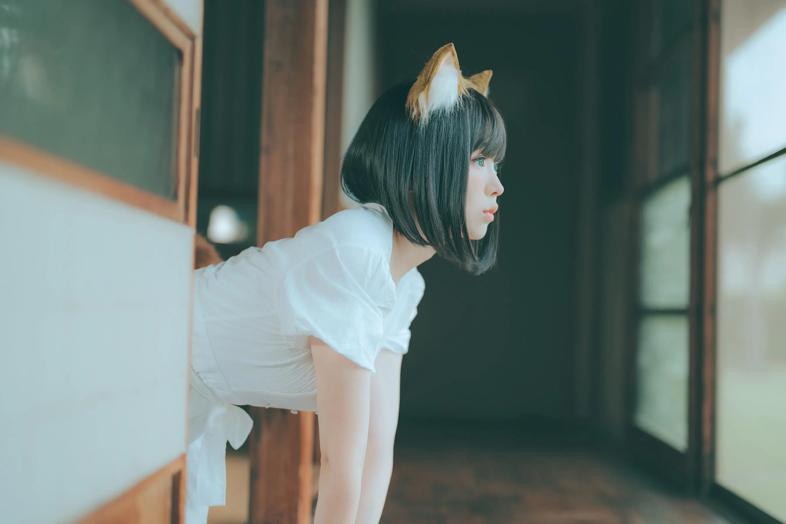 ElyEE子 – NO.114 2023.July B-Dongitsune ~White dress 白洋裝狐少女 [60P]插图6